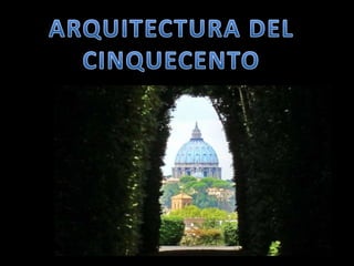 Arte del renacimiento. Arquitectura