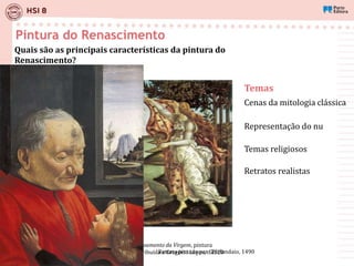 A arte do renascimento_8ºano (arquitetura, escultura e pintura) | PPTX
