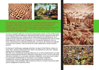 Arte e cibo arte contemporanea | PDF