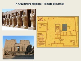 A Arquitetura Religiosa – Templo de Karnak
 