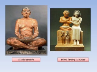 Escriba sentado   Enano Seneb y su esposa
 