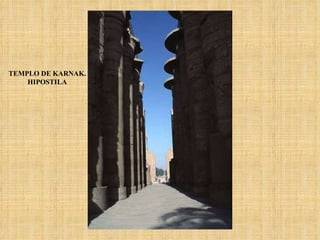 TEMPLO DE KARNAK. HIPOSTILA 