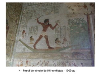 • Mural do túmulo de Khnumhotep - 1900 ac
 