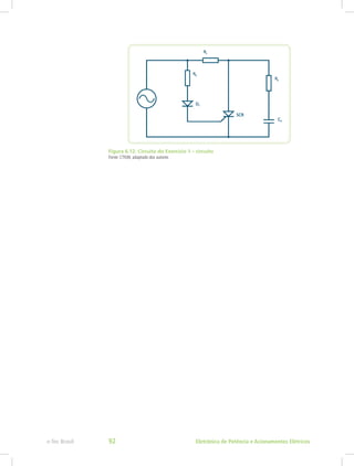 Figura 6.12: Circuito do Exercicio 1 – circuito
Fonte: CTISM, adaptado dos autores
Eletrônica de Potência e Acionamentos Elétricose-Tec Brasil 92
 
