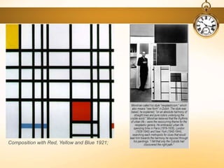 Composition with Red, Yellow and Blue 1921;
 