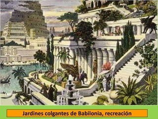 Jardines colgantes de Babilonia, recreación
 