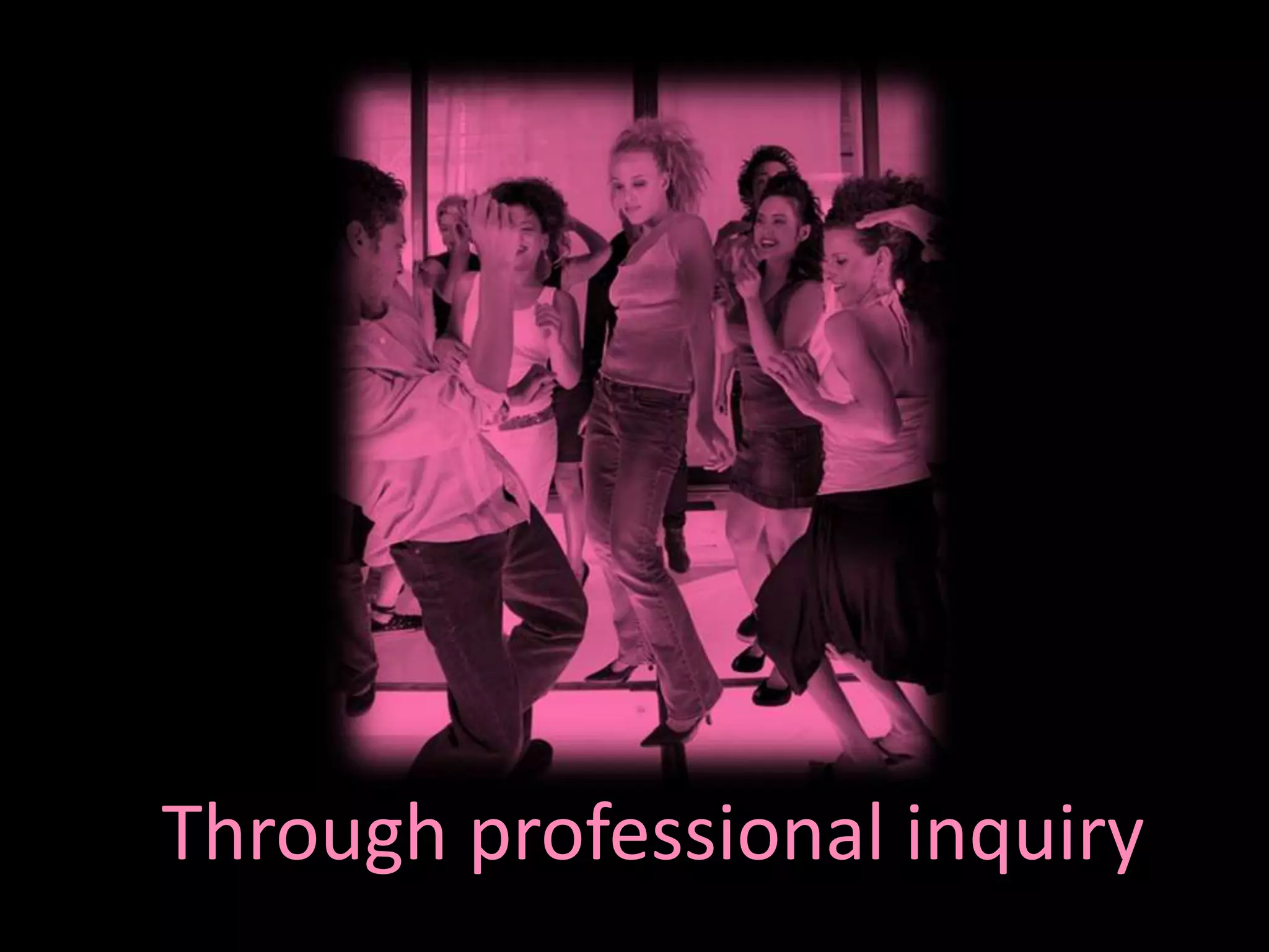 Inform / transform professional practice/understanding/knowledgeand ...