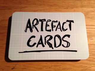 Artefact Cards at Laptops and Looms