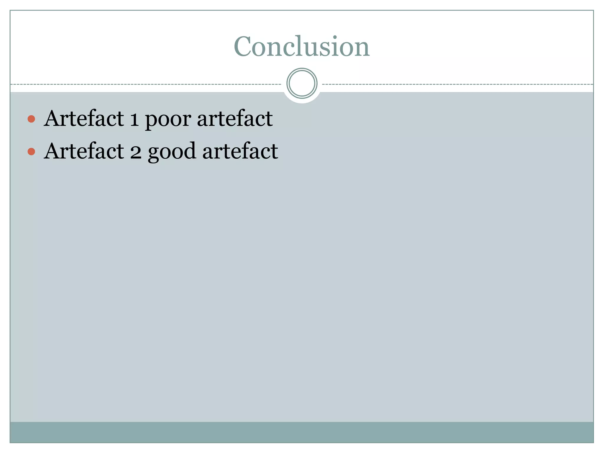 Artefact Powerpoint Pptx
