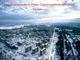 Ciudad abandonada de Priplat. Central nuclear de Tchernobyl Ukrania 