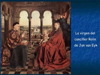 La virgen del
canciller Rolin
de Jan van Eyk
 