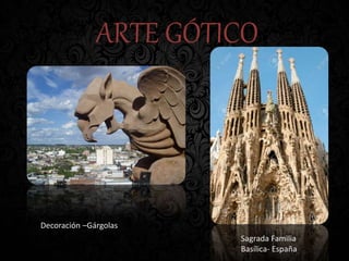 ARTE GÓTICO
Sagrada Familia
Basílica- España
Decoración –Gárgolas
 