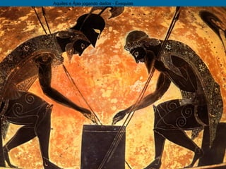 Aquiles e Ájax jogando dados - Éxequias
 