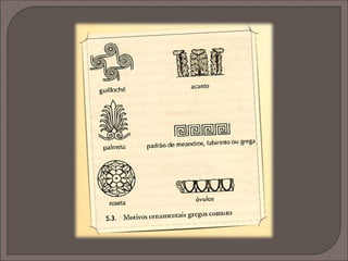  O aríbalo, pequeno e redondo, era utilizado pelos homens
para carregar o óleo usado para a limpeza após
exercícios.
 O enorme lutróforo, de forma semelhante
a uma ânfora de pescoço fino e alongado,
servia para levar a água utilizada no
banho ritual das noivas. Ocasionalmente,
servia para marcar o túmulo de moças
que morriam solteiras.
Retirado de http://greciantiga.org/img/index.asp?num=0023
 