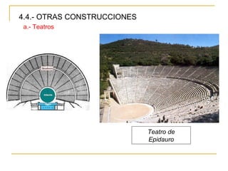 4.4.- OTRAS CONSTRUCCIONES a.- Teatros Teatro de Epidauro 