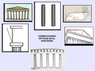 Edificios equilibrados y proporcionados, basados en un módulo que se repetía y daba ritmo y equilibrio a la construcción.  