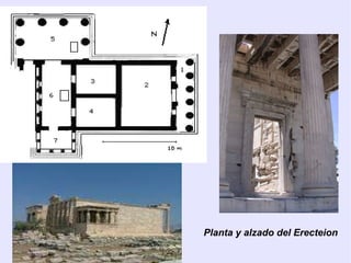 Tres órdenes arquitectónicos Dórico Jónico Corintio 