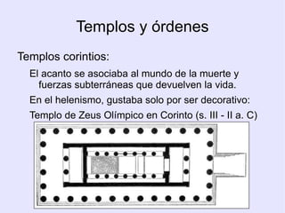 ORDENES GRIEGOS Se llama  orden arquitectónico  a las diferentes soluciones o combinaciones dada a la  columna  y al  entablamento 