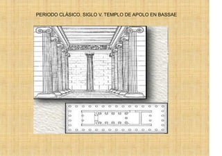PERIODO CLÁSICO. SIGLO V. TEMPLO DE APOLO EN BASSAE
 