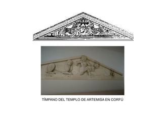 TÍMPANO DEL TEMPLO DE ARTEMISA EN CORFÚ
 