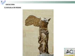 ESCULTURA
C) ESCUELA DE RODAS
 