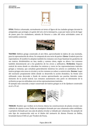 ARTE GRIEGO
HISTORIA DEL ARTE
Página 26 de 29
 