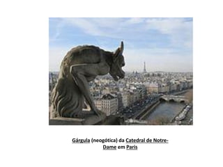 Gárgula (neogótica) da Catedral de NotreDame em Paris

 