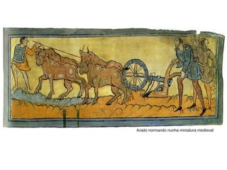 Arado normando nunha miniatura medieval
 