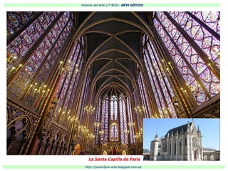 Historia del Arte (2º BCS): ARTE GÓTICO
Http://javier2pm-arte.blogspot.com.es
La Santa Capilla de París
 