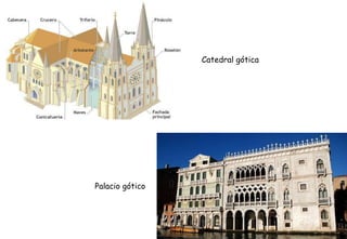 Catedral gótica
Palacio gótico
 