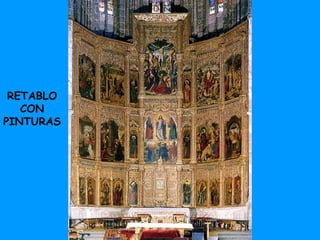 RETABLO CON PINTURAS