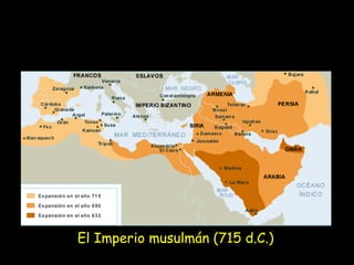 El Imperio musulmán (715 d.C.)

 