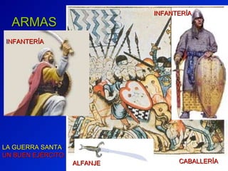 ARMAS LA GUERRA SANTA : UN BUEN EJ ÉRCITO CABALLER ÍA I NFANTER ÍA INFANTER ÍA ALFANJE 
