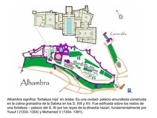 Intradós decorado con yesería
Lo más destacado son sus arcos: mixtilíneos, polilobuladosy de herradura. Muchos
de ellos forman arquerías entrecruzadas, superpuestas y contrapuestas.
También destacan los motivos decorativos epigráficos, de lacería y ataurique.
 
