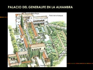 PALACIO DEL GENERALIFE EN LA ALHAMBRA
 
