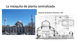 La mezquita de planta centralizada
mezquita de Beyazid, Estambul, 1501
 