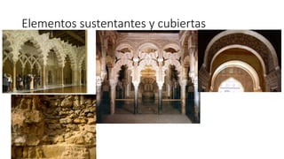 Elementos sustentantes y cubiertas
 