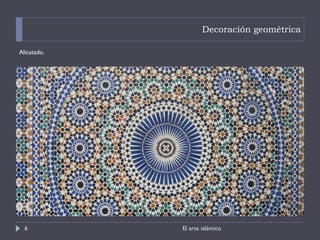 Decoración geométrica Alicatado.  El arte islámico 