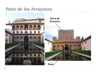 Patio de los Arrayanes

                     Torre de
                     Comares




                    Patio
 