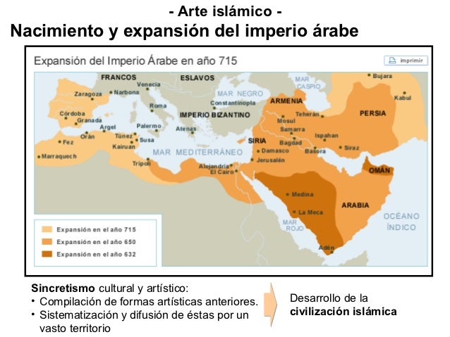 Resultado de imagen para mapa del arte arabe