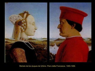 Retrato de los duques de Urbino. Piero della Francesca. 1465-1466. 