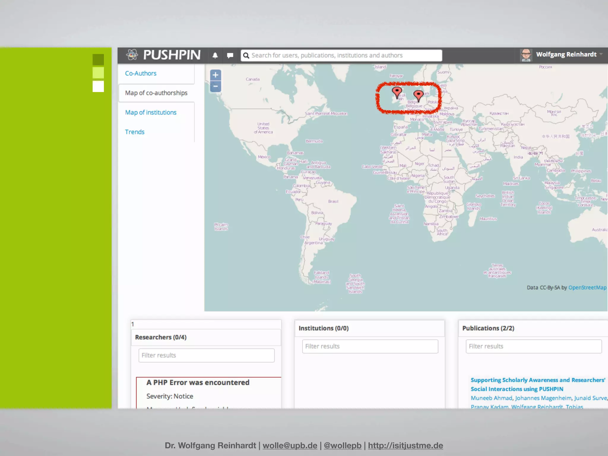 Dr. Wolfgang Reinhardt | wolle@upb.de | @wollepb | http://isitjustme.de
 