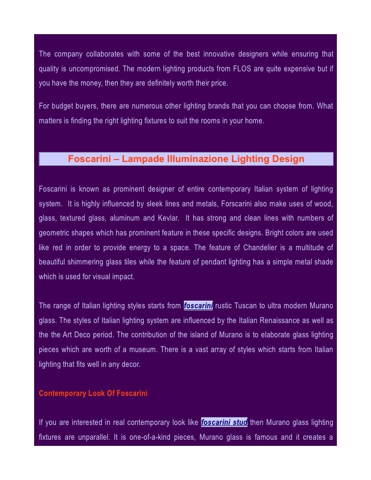 Artemide Flos Foscarini