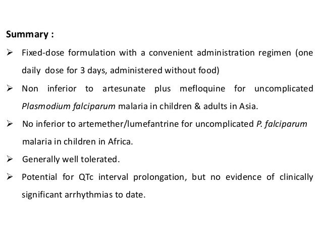 Artemisinin based combination therapy