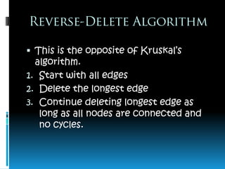 Minimum Spanning Tree | PPT