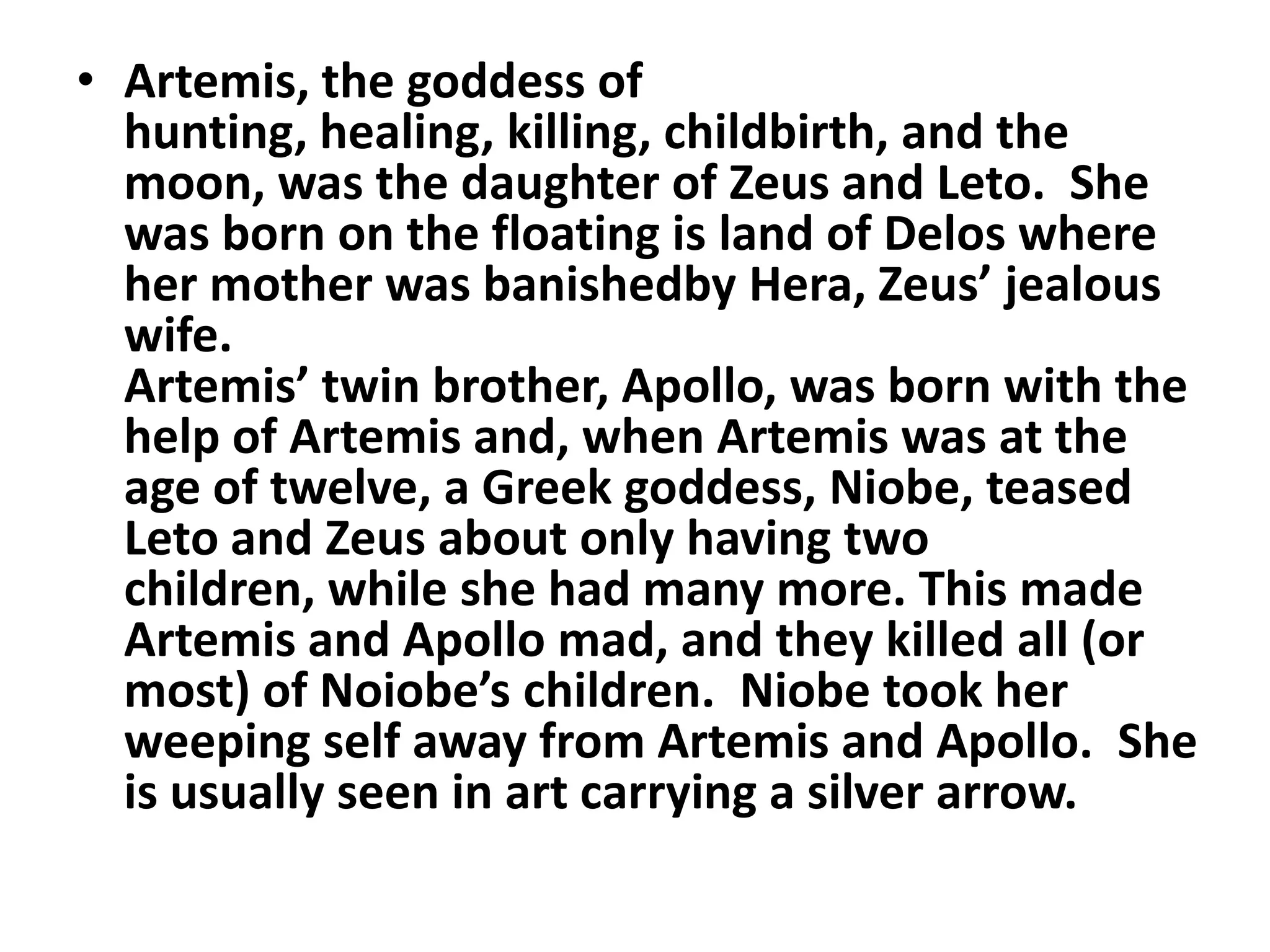 Artemis (roman name | PPTX