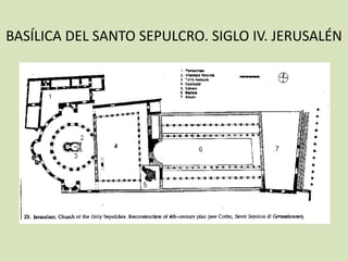 BASÍLICA DEL SANTO SEPULCRO. SIGLO IV. JERUSALÉN
 