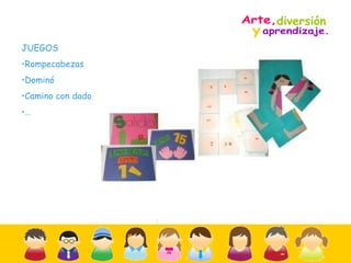 JUEGOS Rompecabezas Dominó Camino con dado … diversión y  Arte,  aprendizaje. 