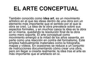EL   ARTE CONCEPTUAL ,[object Object]