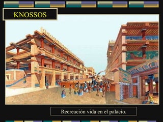 Recreación vida en el palacio. KNOSSOS 